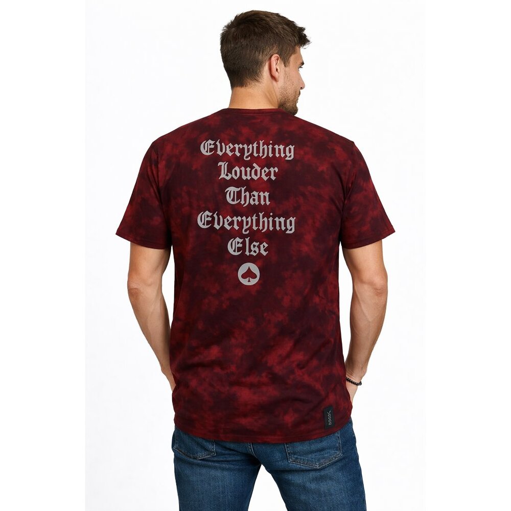 Motörhead Roark Graphic Tee Shirt Men’s Large Burgundy Tie-Dye Rock Band New - Picture 4 of 14